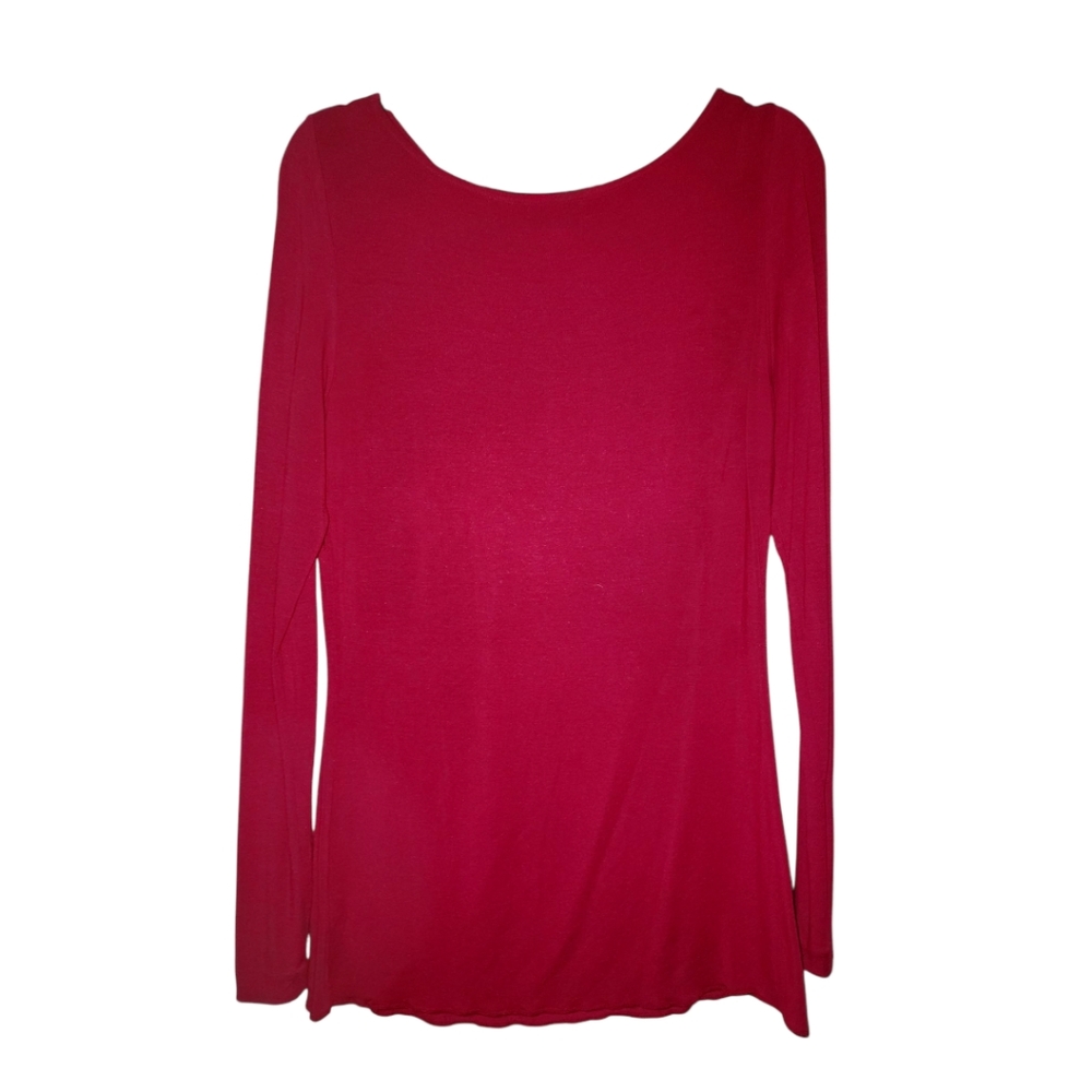 Banana Republic Long Sleeve Shirts - Pink/Cranberry, Size Medium - Picture 2 of 3
